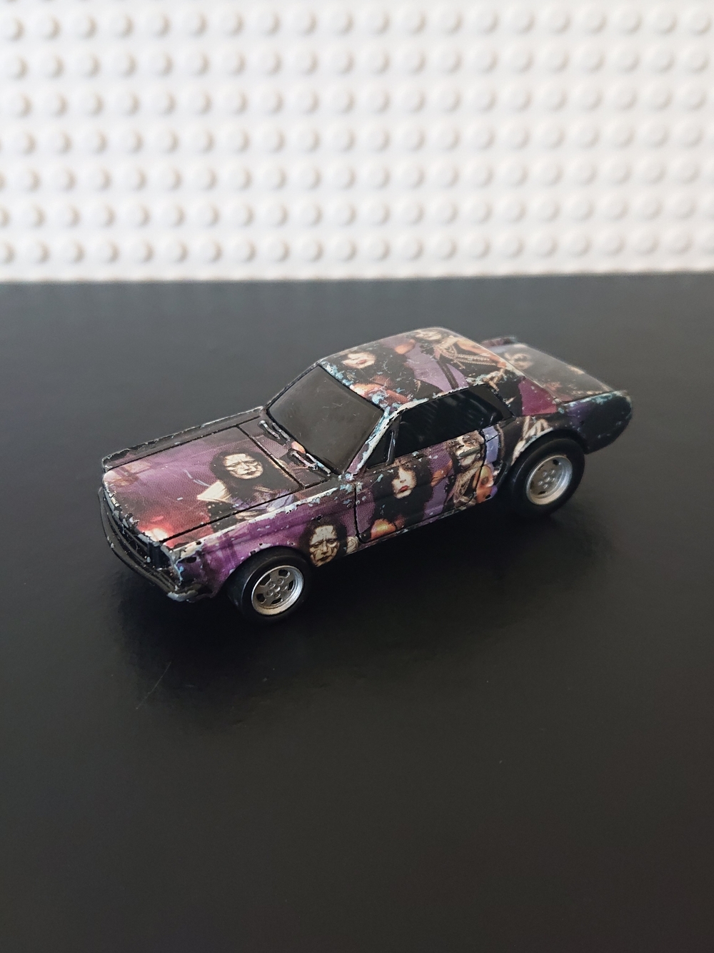 2001 Racing Champions Hot Tracks - '64 Mustang KISS Diecast Car